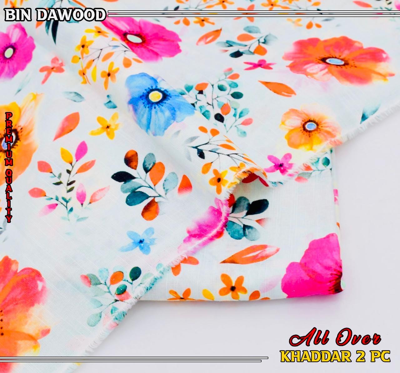 Bin Dawood Printed Khaddar 2PC Suit – Shirt & Trouser code:100