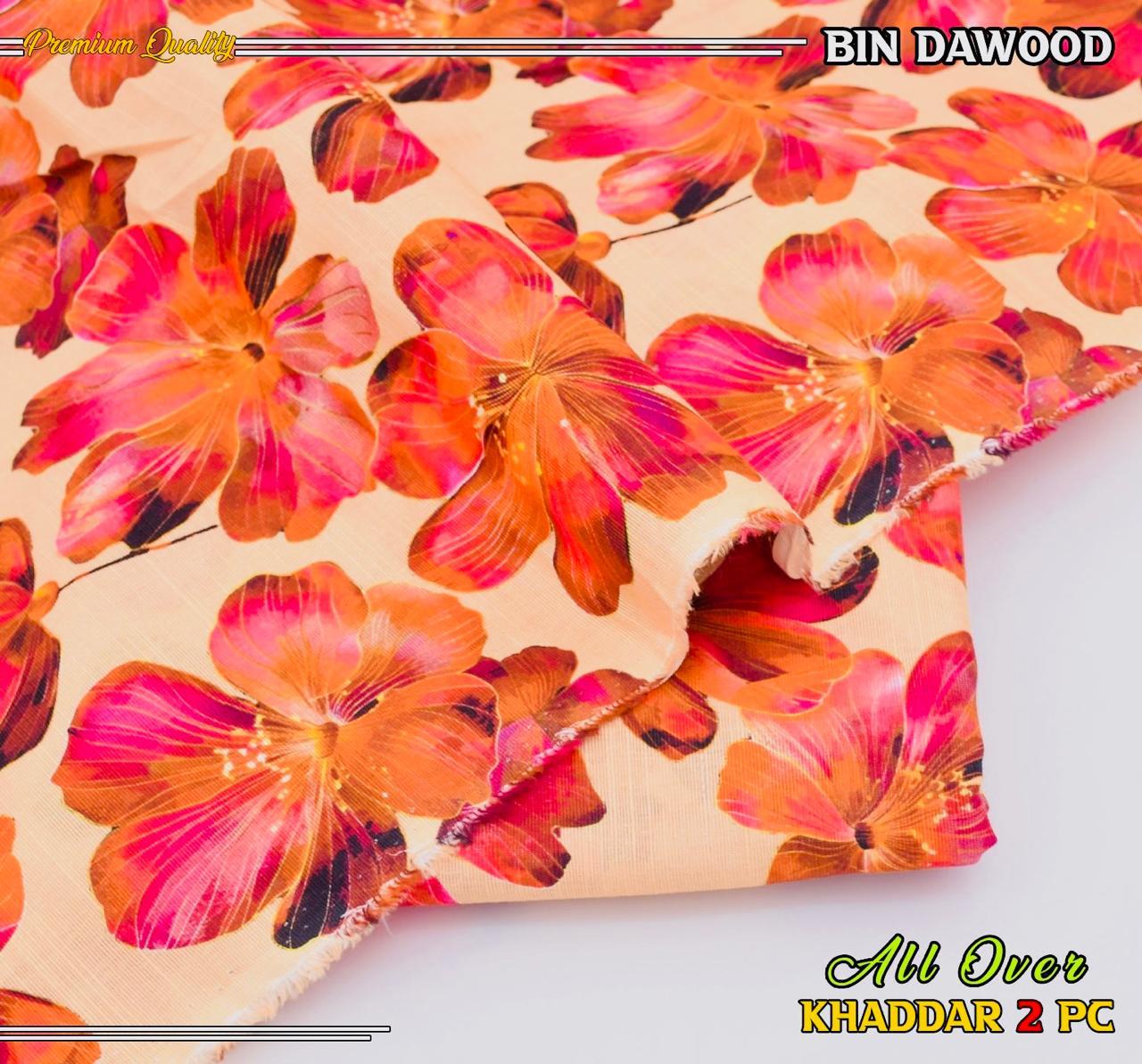 Bin Dawood Printed Khaddar 2PC Suit – Shirt & Trouser code:101