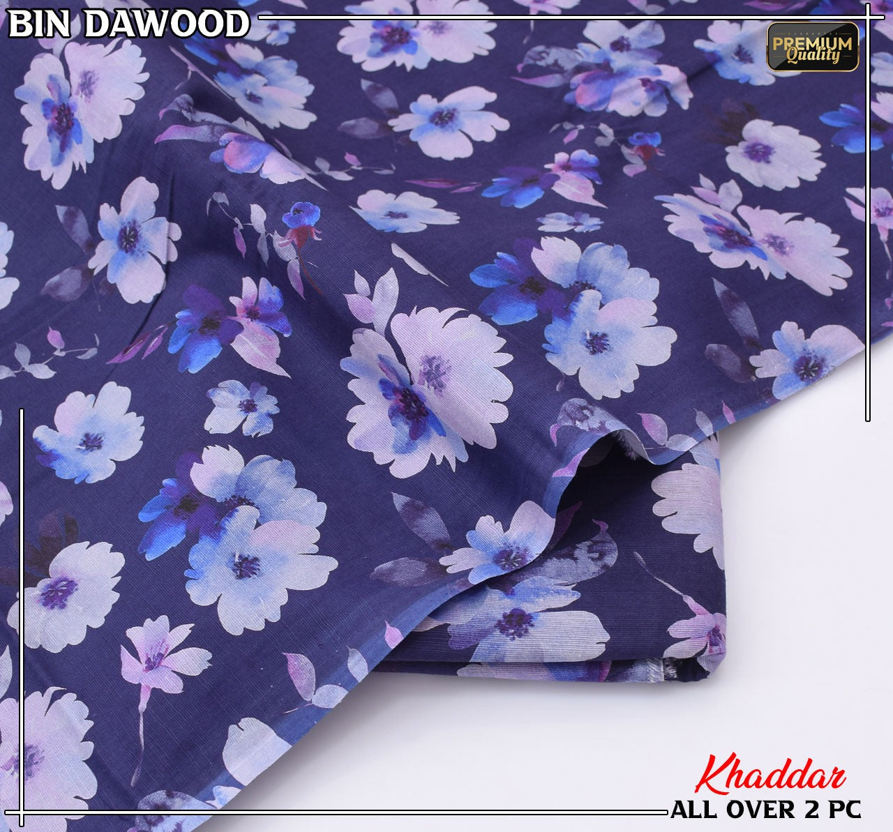Bin Dawood Printed Khaddar 2PC Suit – Shirt & Trouser code:112