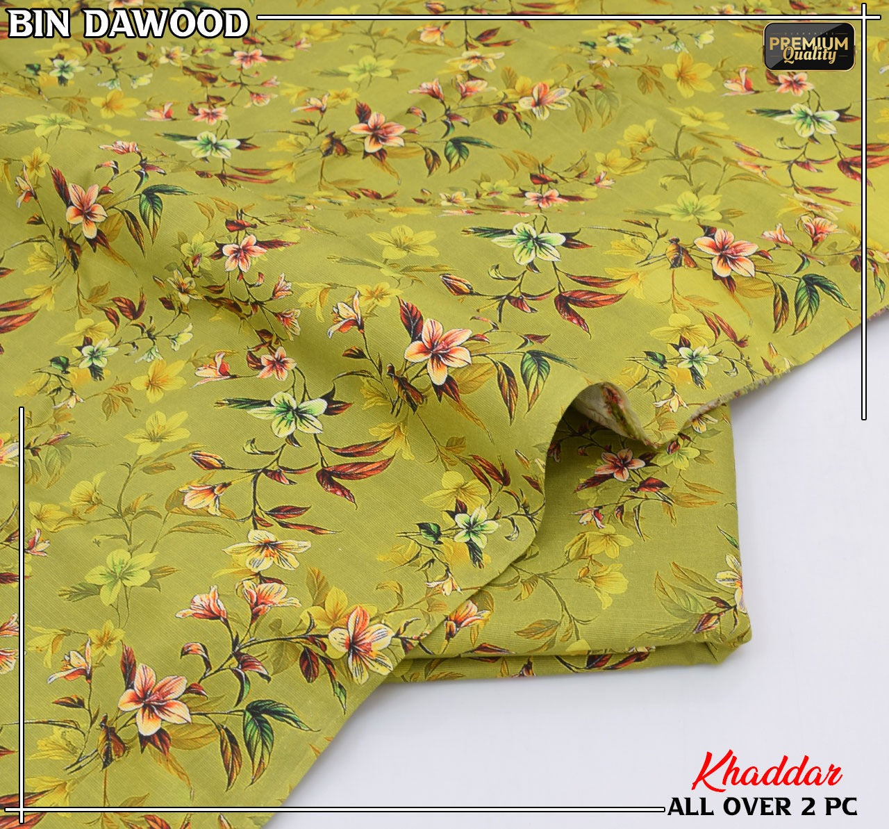 Bin Dawood Printed Khaddar 2PC Suit – Shirt & Trouser code:113