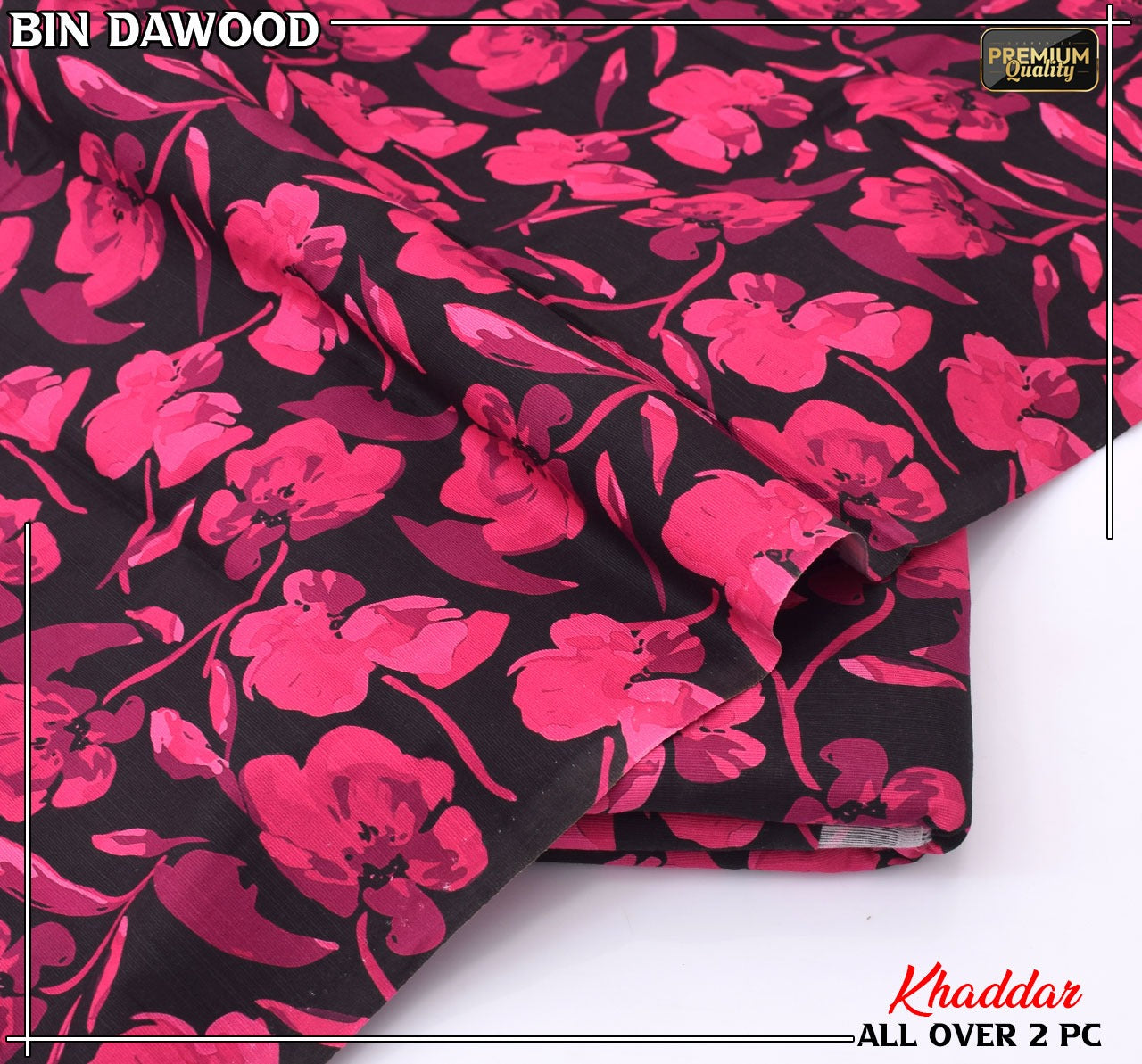 Bin Dawood Printed Khaddar 2PC Suit – Shirt & Trouser code:118