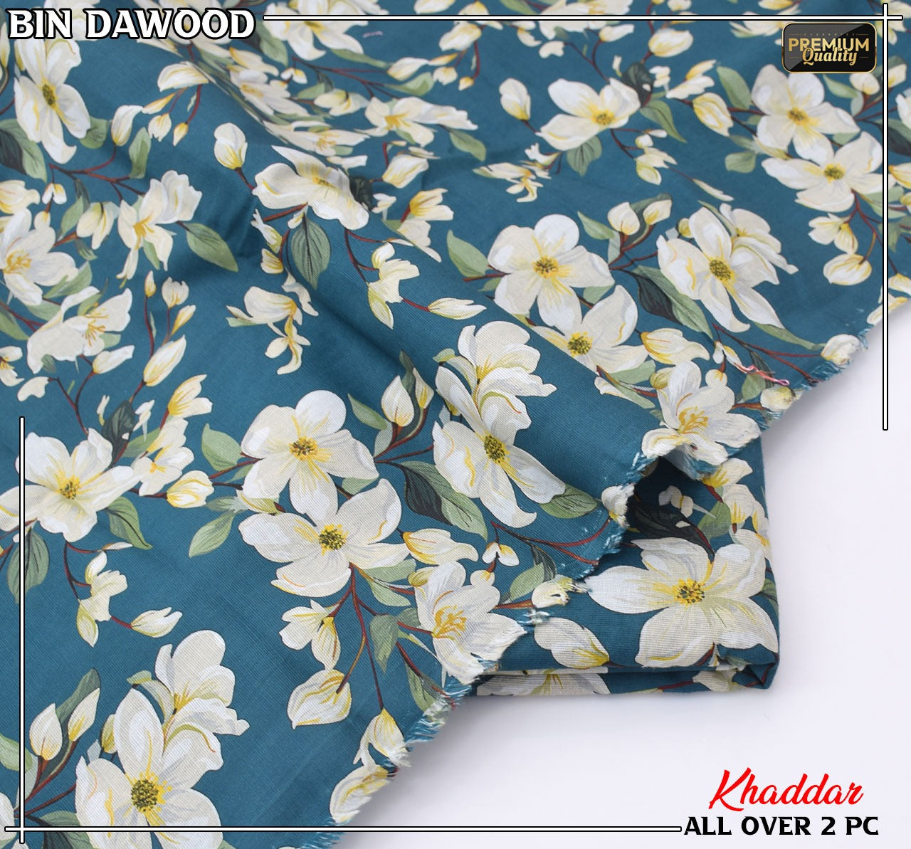 Bin Dawood Printed Khaddar 2PC Suit – Shirt & Trouser code:120