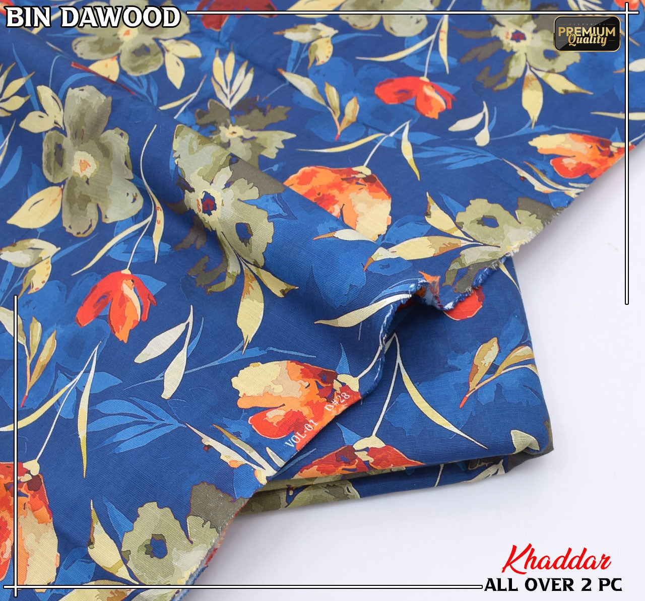 Bin Dawood Printed Khaddar 2PC Suit – Shirt & Trouser code:121