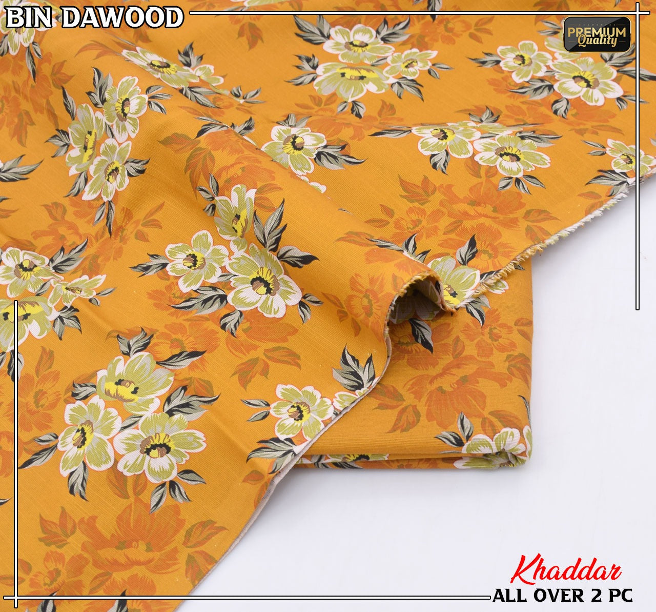 Bin Dawood Printed Khaddar 2PC Suit – Shirt & Trouser code:132
