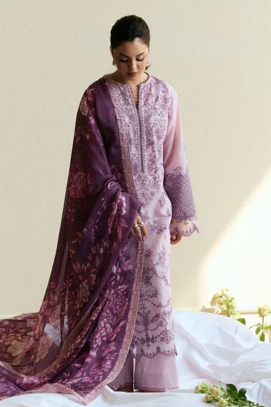 Coco 5070 Pure Dhanak Embroidered 3PC Winter Suit with Wool Digital Shawl (unstitched)