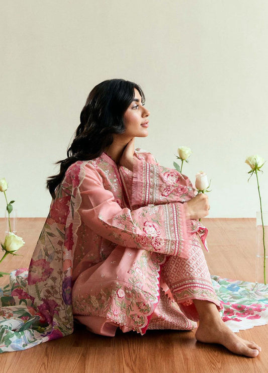 Coco 5069 Pure Dhanak Embroidered 3PC Winter Suit with Wool Printed Shawl (unstitched)