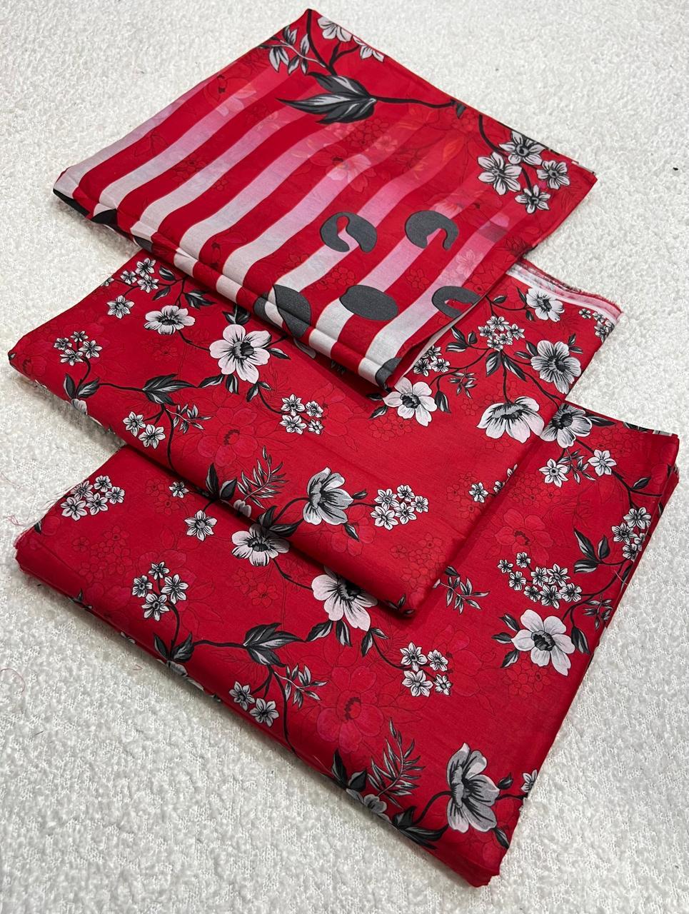 BONANZA LAWN PRINTED 3 PCS T602