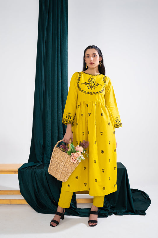 Lawn Embroidered 2PC Dress - LR10