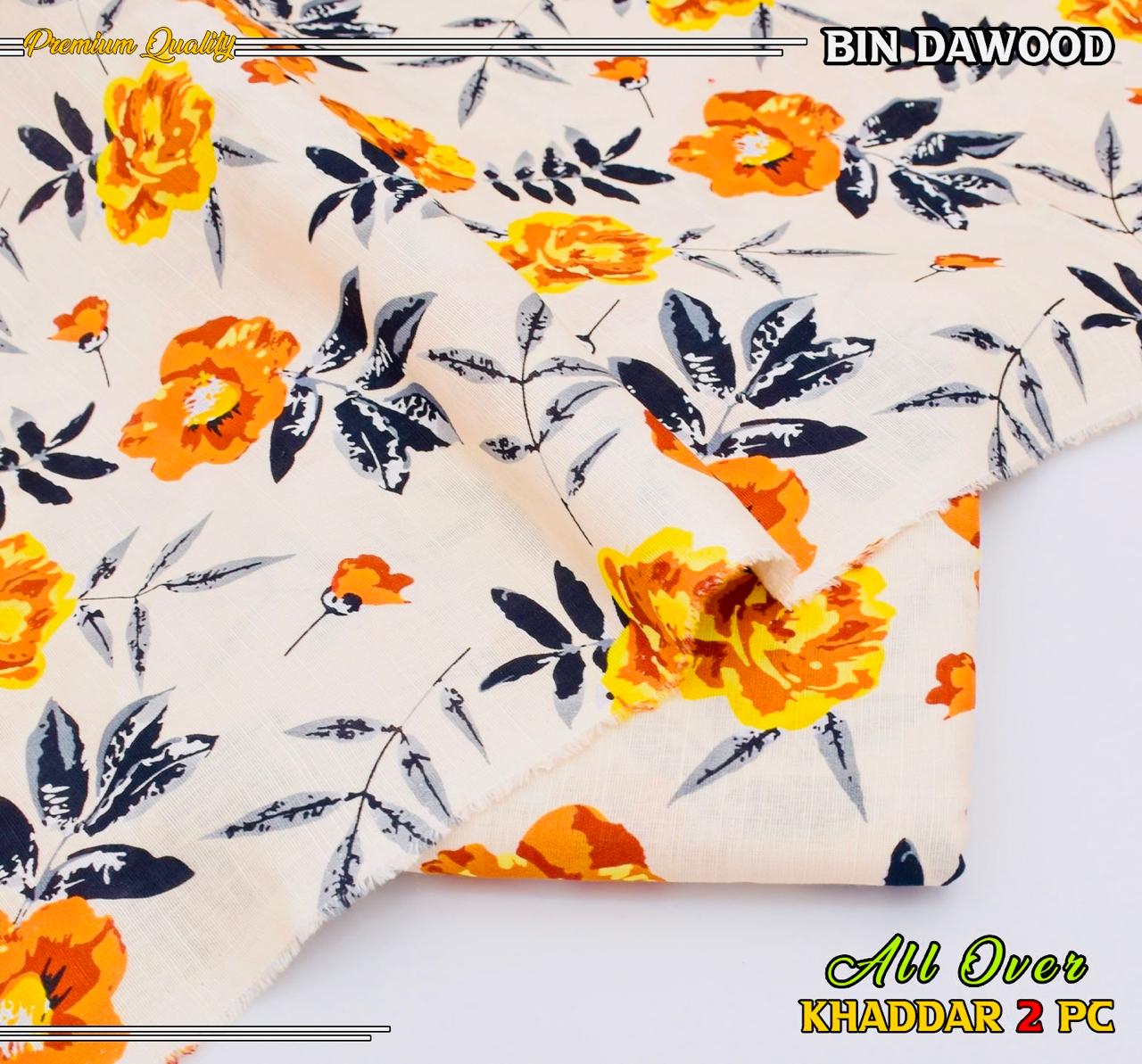 Bin Dawood Printed Khaddar 2PC Suit – Shirt & Trouser code:109