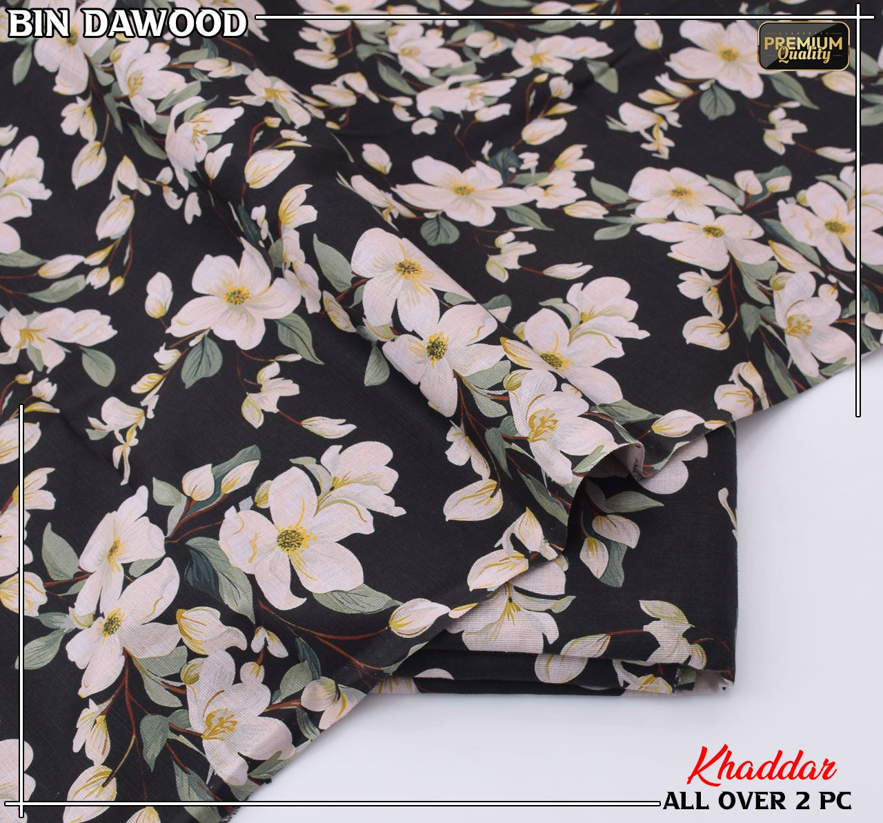 Bin Dawood Printed Khaddar 2PC Suit – Shirt & Trouser code:110