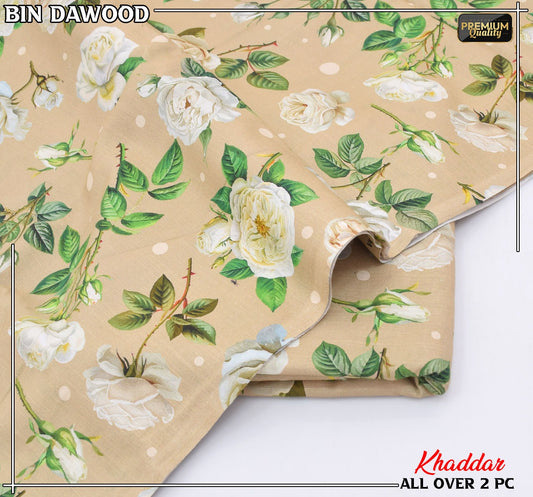 Bin Dawood Printed Khaddar 2PC Suit – Shirt & Trouser code:117