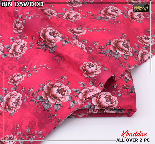 Bin Dawood Printed Khaddar 2PC Suit – Shirt & Trouser code:122