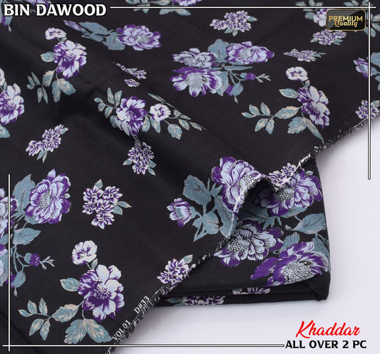 Bin Dawood Printed Khaddar 2PC Suit – Shirt & Trouser code:124