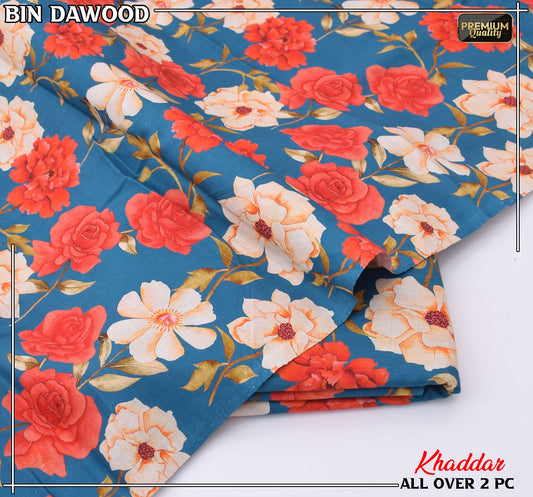 Bin Dawood Printed Khaddar 2PC Suit – Shirt & Trouser code:126