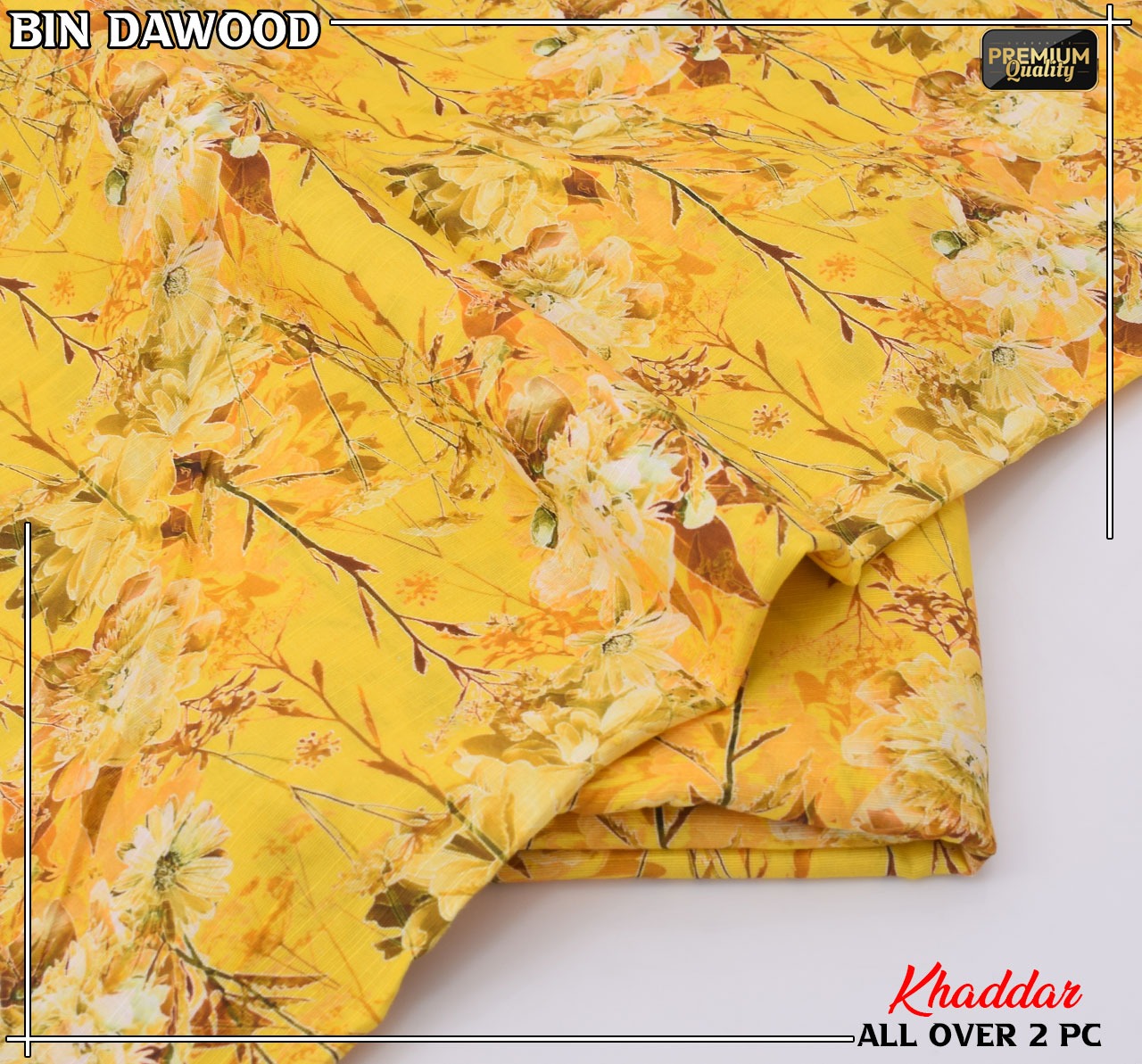 Bin Dawood Printed Khaddar 2PC Suit – Shirt & Trouser code:128