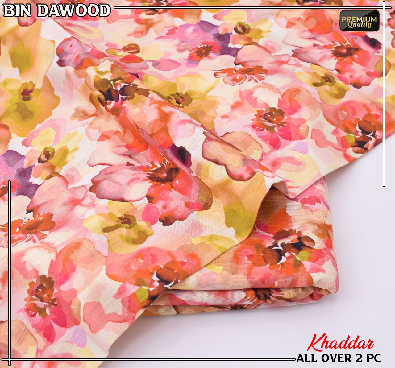 Bin Dawood Printed Khaddar 2PC Suit – Shirt & Trouser code:130