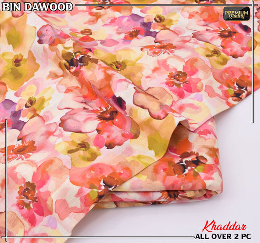 Bin Dawood Printed Khaddar 2PC Suit – Shirt & Trouser code:130