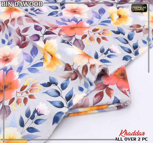 Bin Dawood Printed Khaddar 2PC Suit – Shirt & Trouser code:131