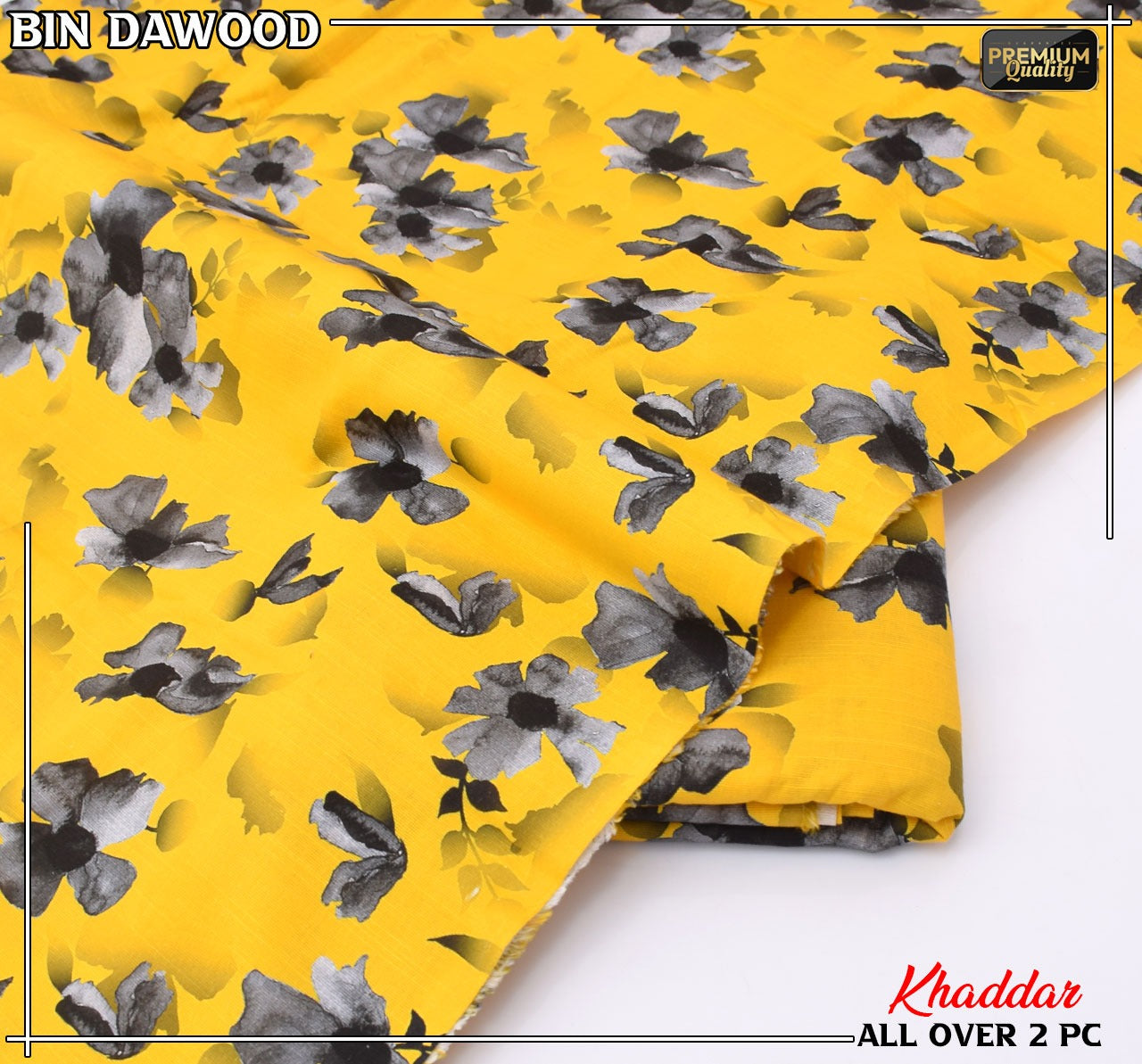 Bin Dawood Printed Khaddar 2PC Suit – Shirt & Trouser code:139