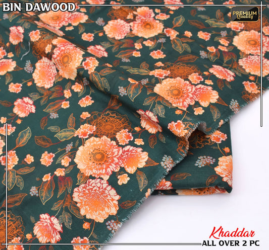 Bin Dawood Printed Khaddar 2PC Suit – Shirt & Trouser code:142