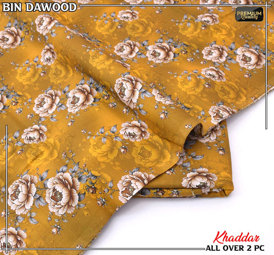 Bin Dawood Printed Khaddar 2PC Suit – Shirt & Trouser code:144