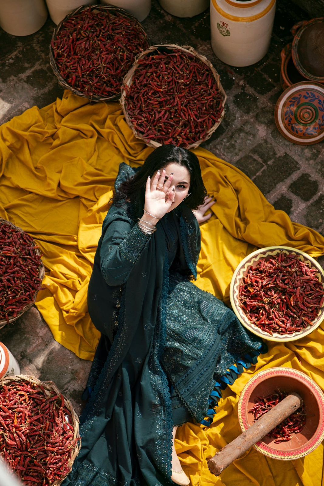 Florent 5059 Pure Dhanak Embroidered 3PC Winter Suit with Heavy Shawl (unstitched)