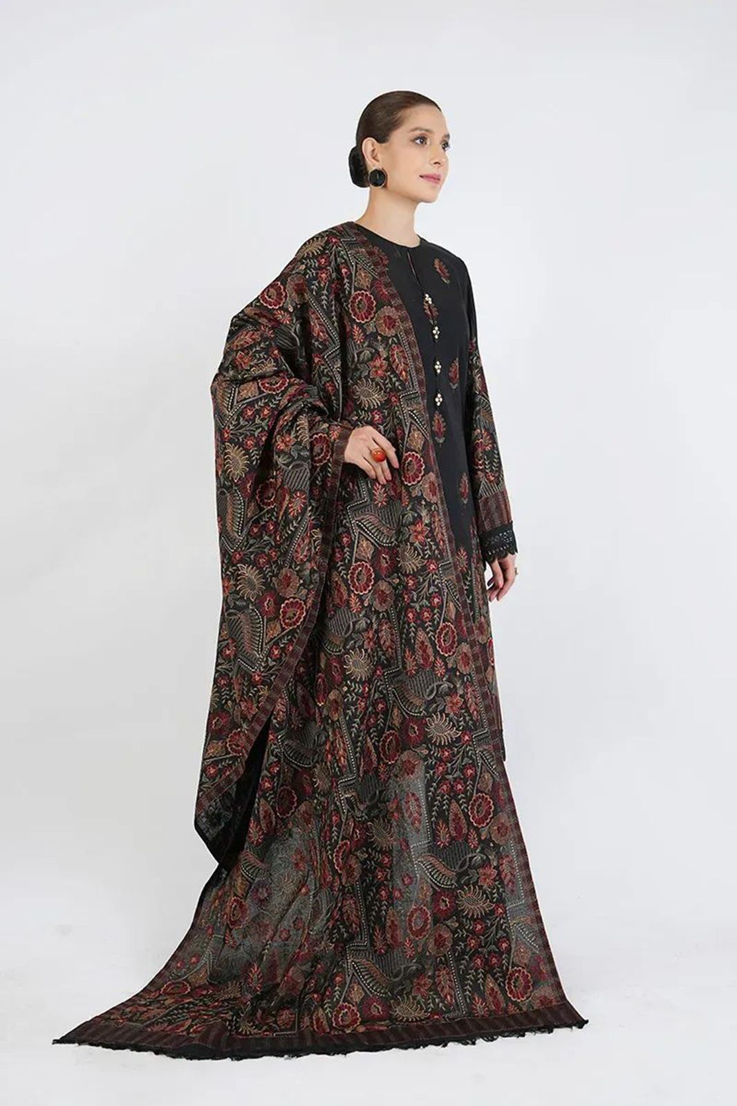 Bareeze 5045 – Premium Dhanak 3PC Winter Collection Suit (unstitched)