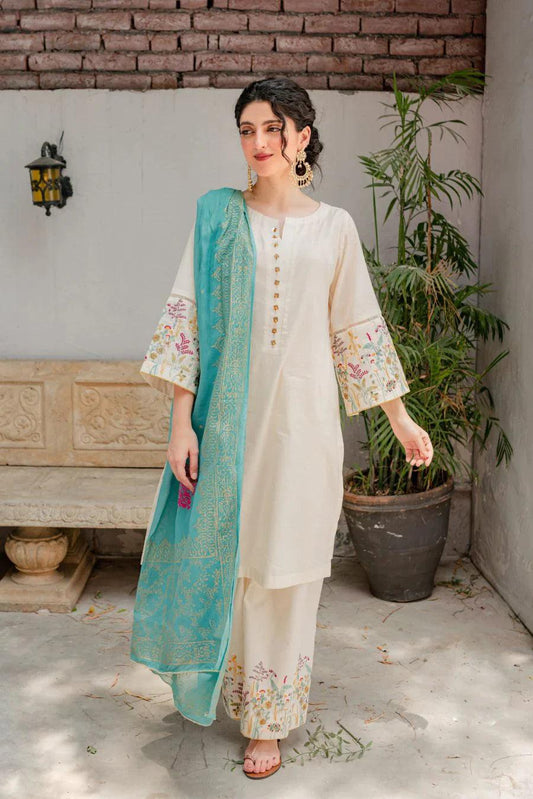 URGE Airjet Dhanak Embroidered (Unstitched) 3PC Winter Suit with Digital Pashmina Shawl (UNSTITCHED)