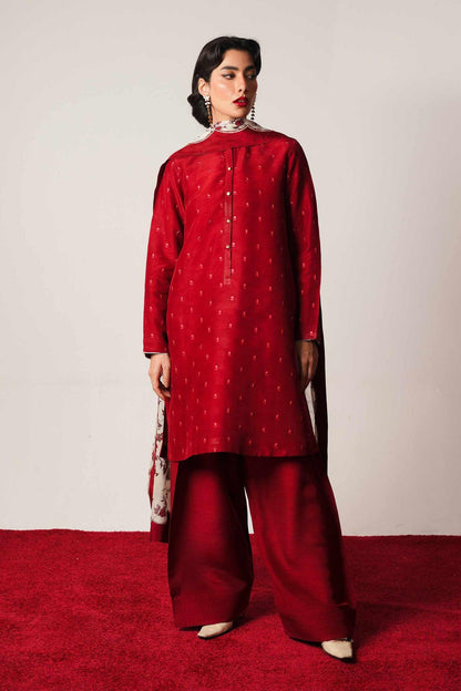 URGE Airjet Dhanak Embroidered 3PC Winter Suit with Digital Pashmina Shawl (UNSTITCHED)
