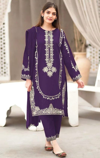 : AISLING  🟨 WINTER :2PC EMBROIDERED D33