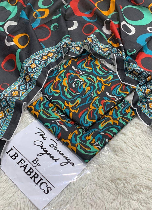 BONANZA LAWN PRINTED 3 PCS T601