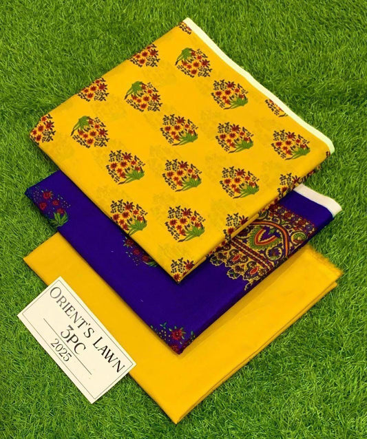BONANZA LAWN PRINTED 3 PCS T608