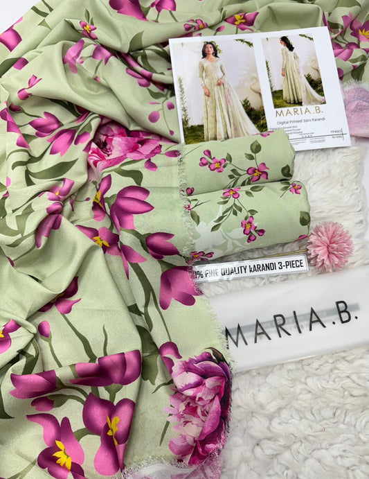 BAROQUE 3 Piece -Print Karandi Suit Winter D81
