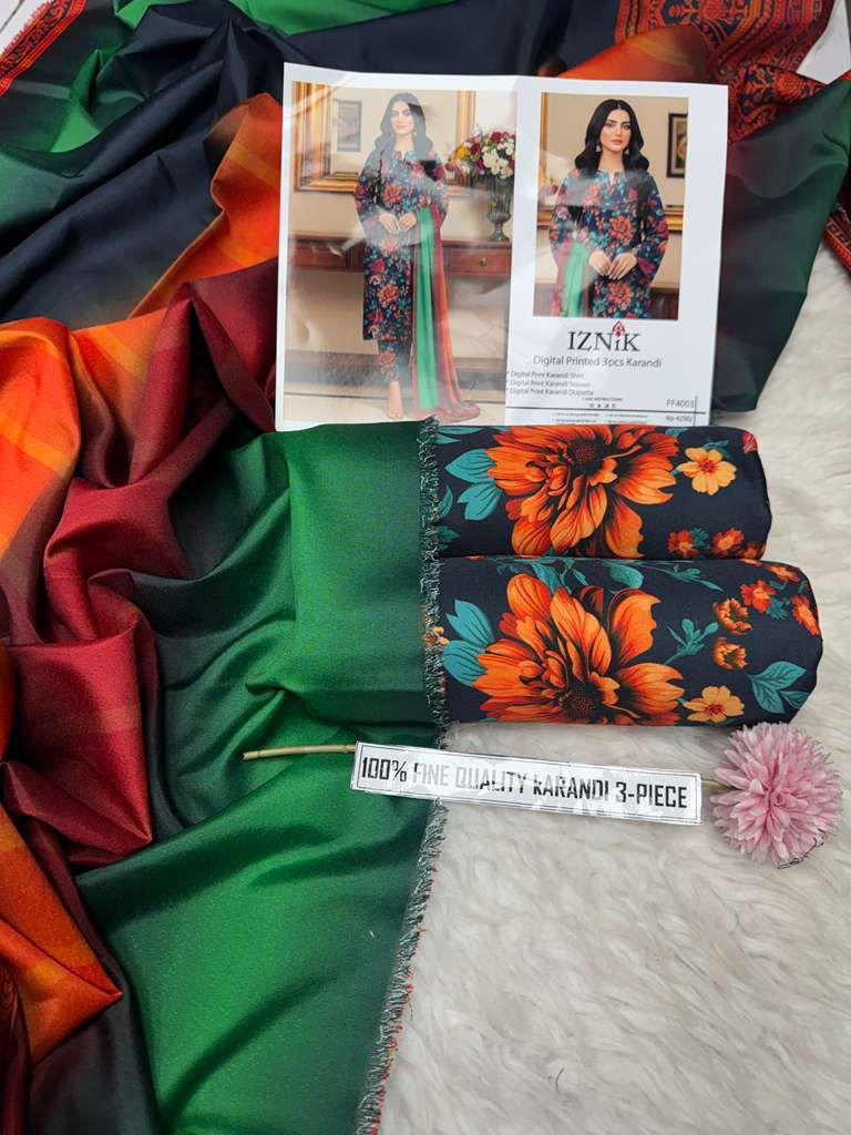 BAROQUE 3 Piece -Print Karandi Suit Winter D88