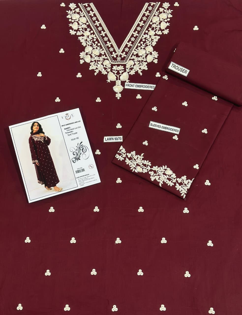 URGE PURE LAWN 2PC EMBROIDERED