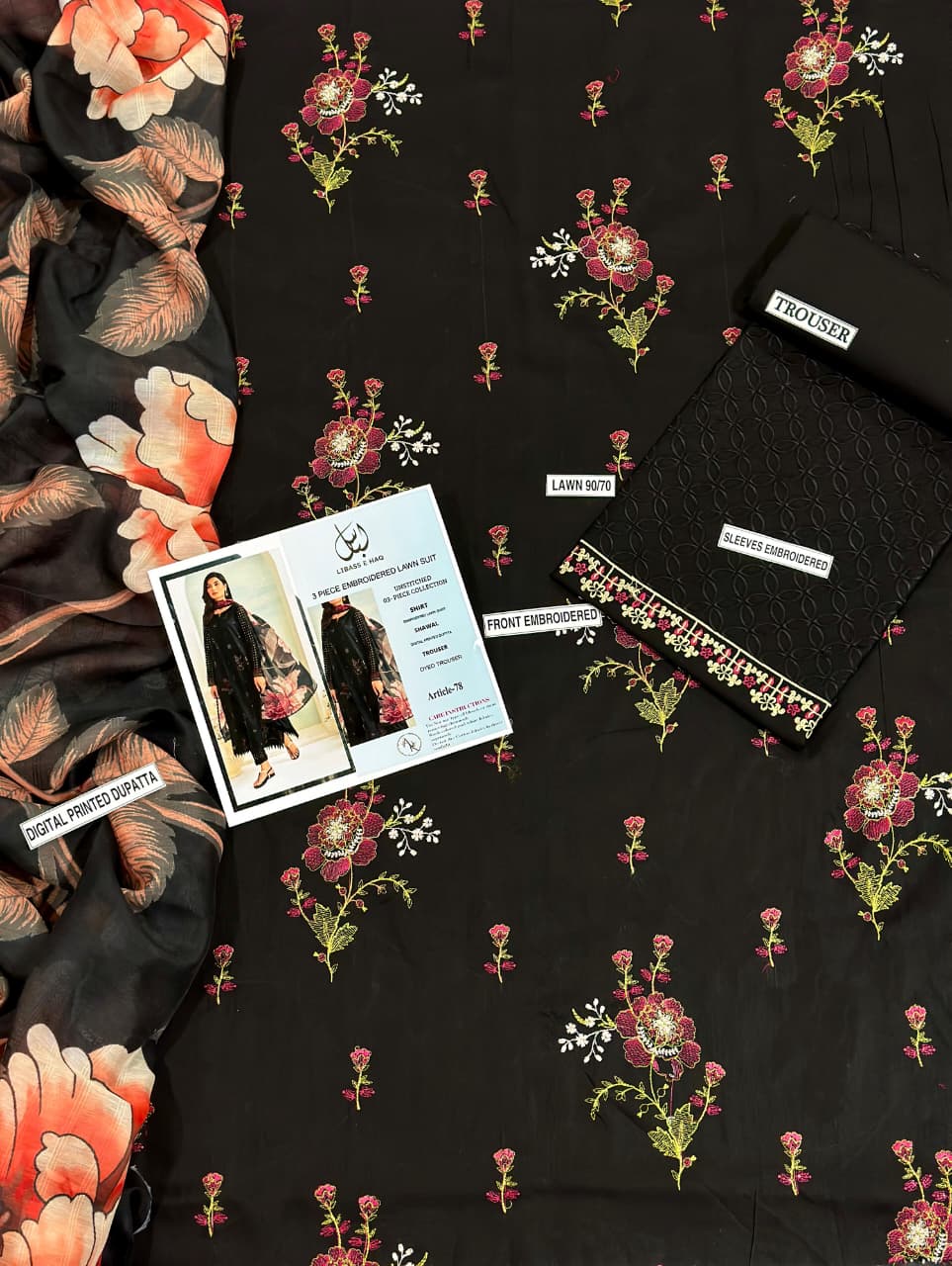 COCO PURE LAWN 3PC EMBROIDERED