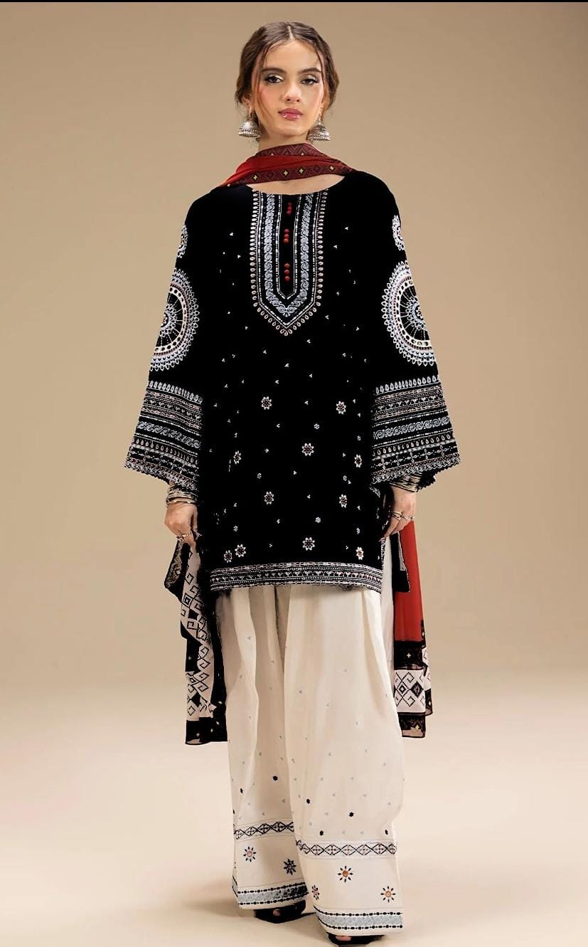 JAZMIN PURE LAWN 3PC EMBROIDERED