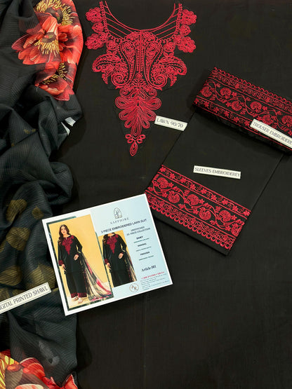 URGE PURE LAWN 3PC EMBROIDERED