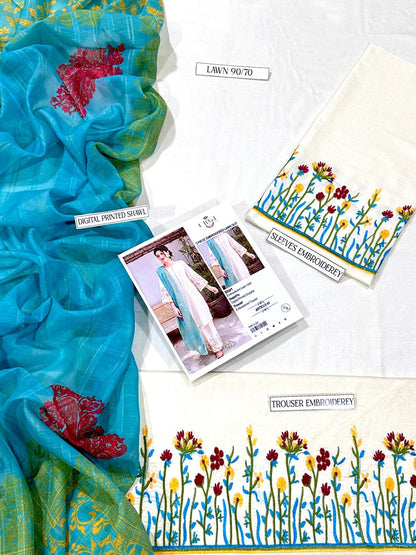 URGE PURE LAWN 3PC EMBROIDERED