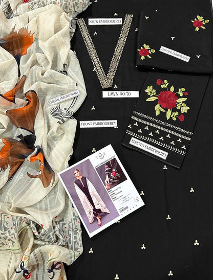 URGE PURE LAWN 3PC EMBROIDERED