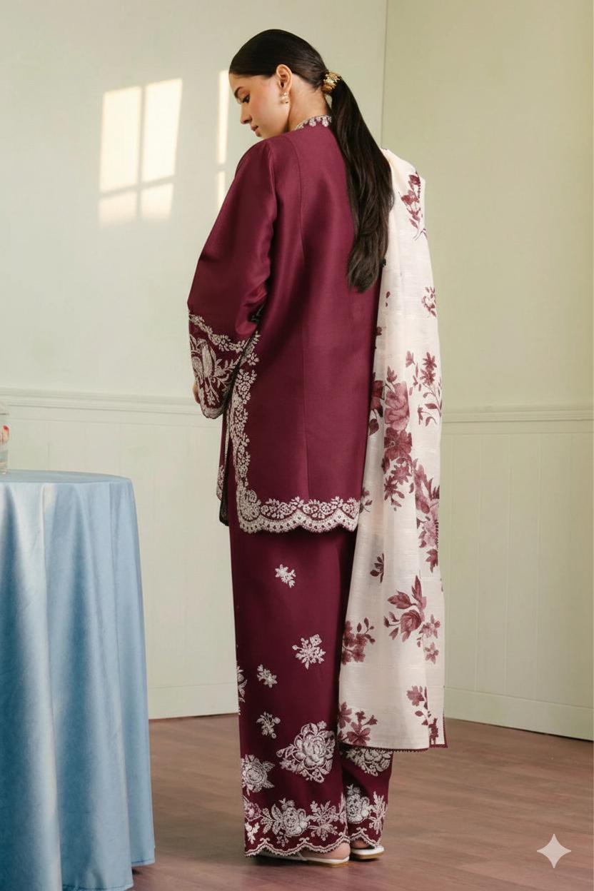 COCO PURE LAWN 3PC EMBROIDERED