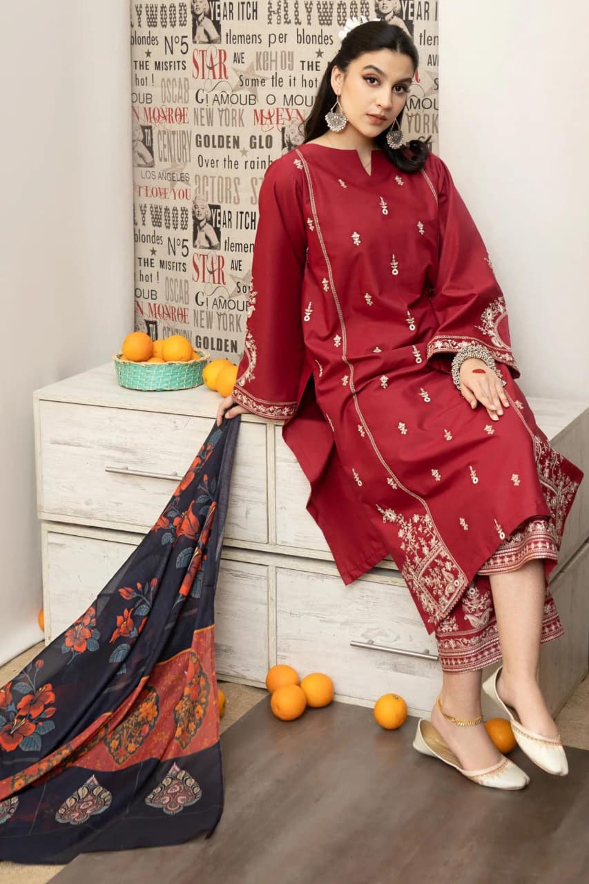 URGE PURE LAWN 3PC EMBROIDERED