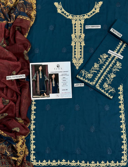 URGE PURE LAWN 3PC EMBROIDERED