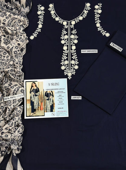 URGE PURE LAWN 3PC EMBROIDERED