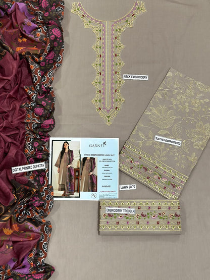 URGE PURE LAWN 3PC EMBROIDERED