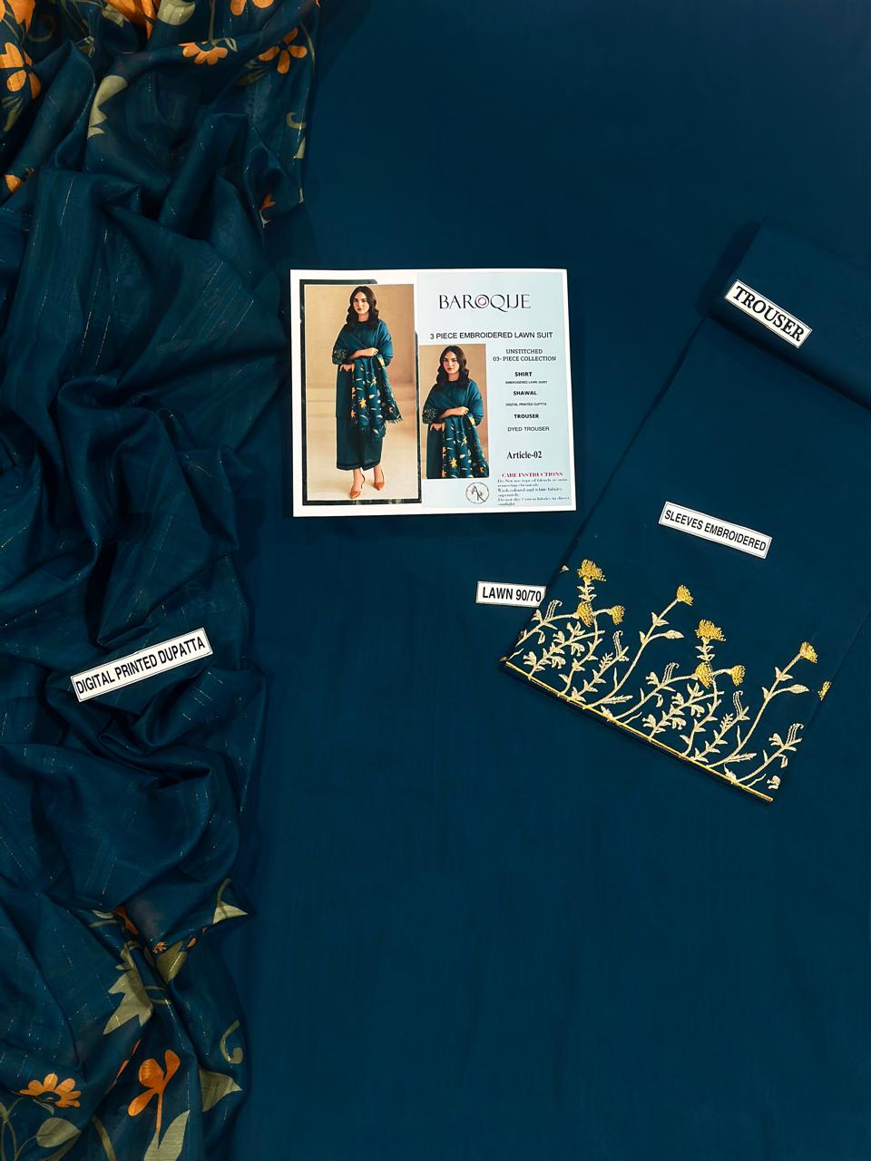 URGE PURE LAWN 3PC EMBROIDERED