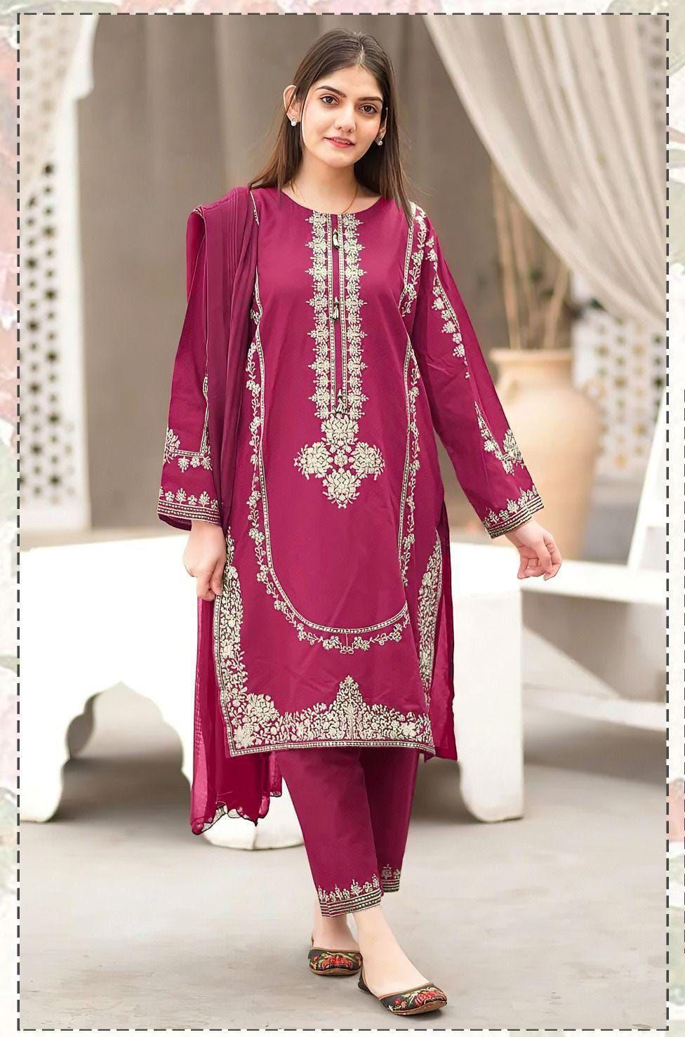 Aisling 2 pc embroidered lawn