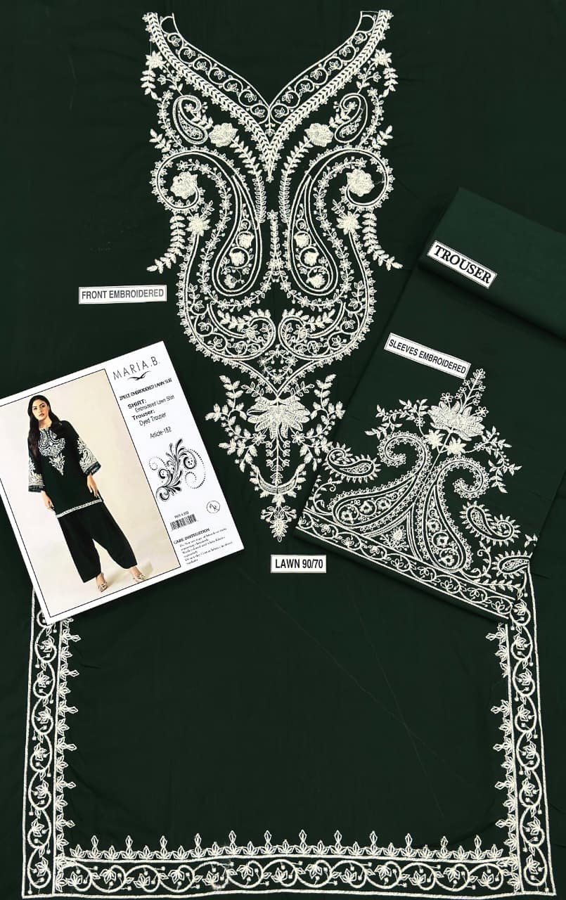 Maria B 2 pc embroidered lawn