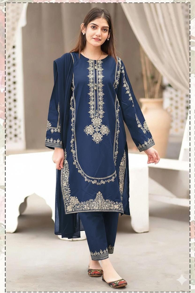 Aisling 2 pc embroidered lawn