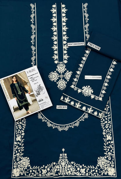 Aisling 2 pc embroidered lawn